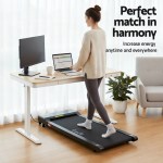 artiss electric treadmill with 120cm automatic standing desk walking pad 400mm artiss electric treadmill with 120cm automatic standing desk walking pad 400mm