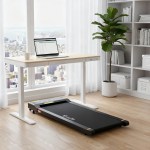 artiss electric treadmill with 120cm automatic standing desk walking pad 400mm artiss electric treadmill with 120cm automatic standing desk walking pad 400mm