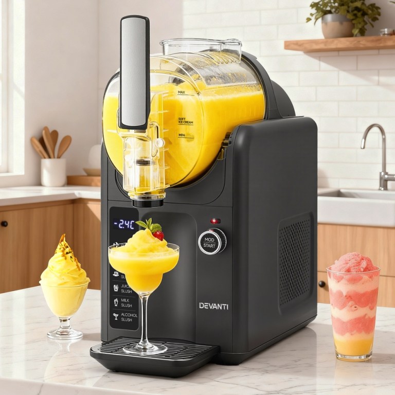 devanti 5in1 slushie machine ice cream maker 2l grey devanti 5in1 slushie machine ice cream maker 2l grey