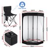 devanti portable steam sauna tent 1000w 3l steamer pot full body home spa timer devanti portable steam sauna tent 1000w 3l steamer pot full body home spa timer
