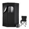 devanti portable steam sauna tent 1000w 3l steamer pot full body home spa timer devanti portable steam sauna tent 1000w 3l steamer pot full body home spa timer