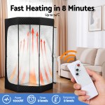 devanti portable steam sauna tent 1000w 3l steamer pot full body home spa timer