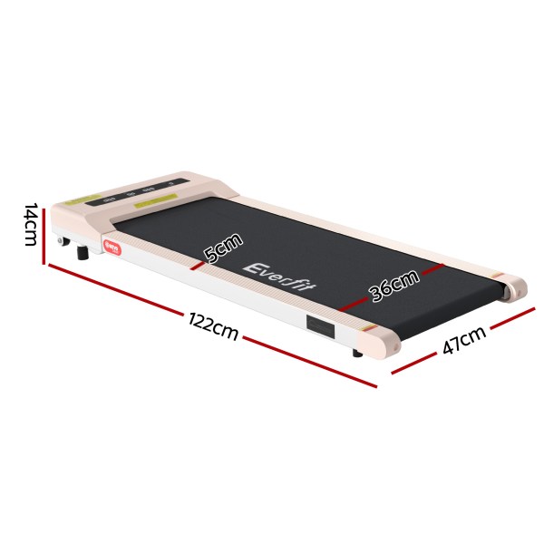 everfit treadmill electric walking pad under desk home gym fitness 360mm pink everfit treadmill electric walking pad under desk home gym fitness 360mm pink
