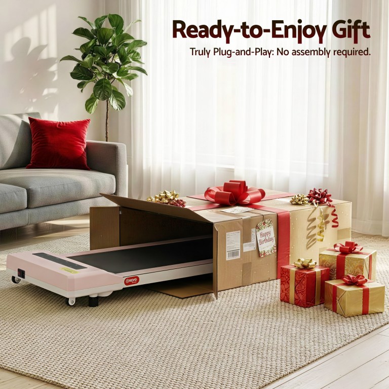 everfit treadmill electric walking pad under desk home gym fitness 360mm pink everfit treadmill electric walking pad under desk home gym fitness 360mm pink