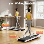 everfit treadmill electric walking pad incline under desk home gym 380mm white