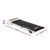 everfit treadmill electric walking pad incline under desk home gym 380mm white everfit treadmill electric walking pad incline under desk home gym 380mm white
