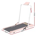 everfit treadmill electric walking pad under desk home gym fitness 400mm pink everfit treadmill electric walking pad under desk home gym fitness 400mm pink