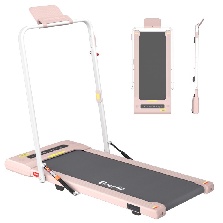 everfit treadmill electric walking pad under desk home gym fitness 400mm pink everfit treadmill electric walking pad under desk home gym fitness 400mm pink
