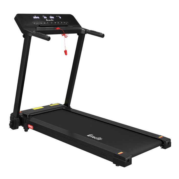 everfit treadmill electric home gym fitness exercise knob foldable 420mm black