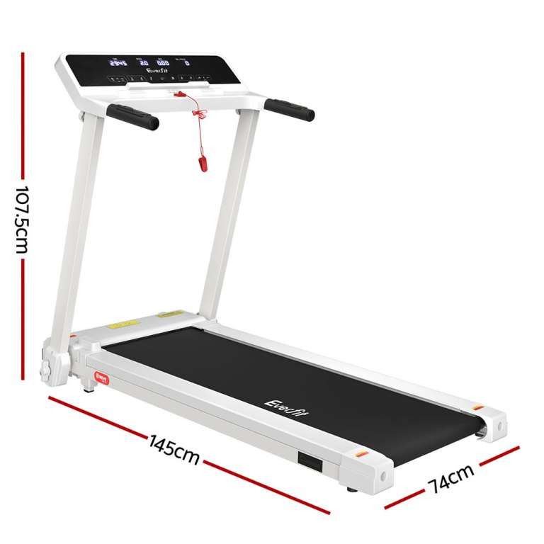 everfit treadmill electric home gym fitness exercise knob foldable 420mm white everfit treadmill electric home gym fitness exercise knob foldable 420mm white