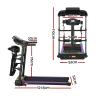 everfit treadmill electric home gym fitness exercise machine w/ massager 400mm