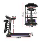everfit treadmill electric home gym fitness exercise machine w/ massager 400mm everfit treadmill electric home gym fitness exercise machine w/ massager 400mm