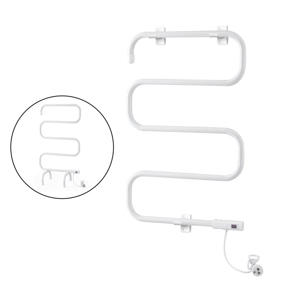 devanti heated towel rail freestanding wall mounted s shape electric warmer rack devanti heated towel rail freestanding wall mounted s shape electric warmer rack