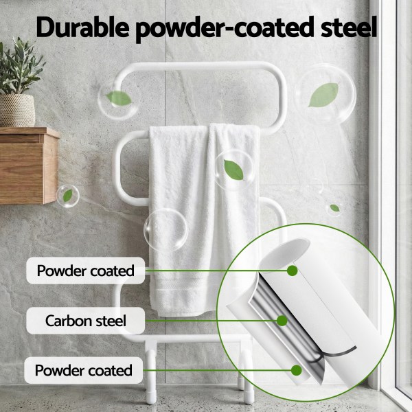 devanti heated towel rail freestanding wall mounted s shape electric warmer rack devanti heated towel rail freestanding wall mounted s shape electric warmer rack