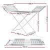 devanti foldable electric heated towel rail rack with 24h timer devanti foldable electric heated towel rail rack with 24h timer