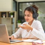 laser foldable bluetooth headphones with mic black