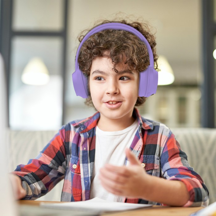 laser volume limited anc kids headphones lilac laser volume limited anc kids headphones lilac