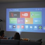laser smart projector with games white