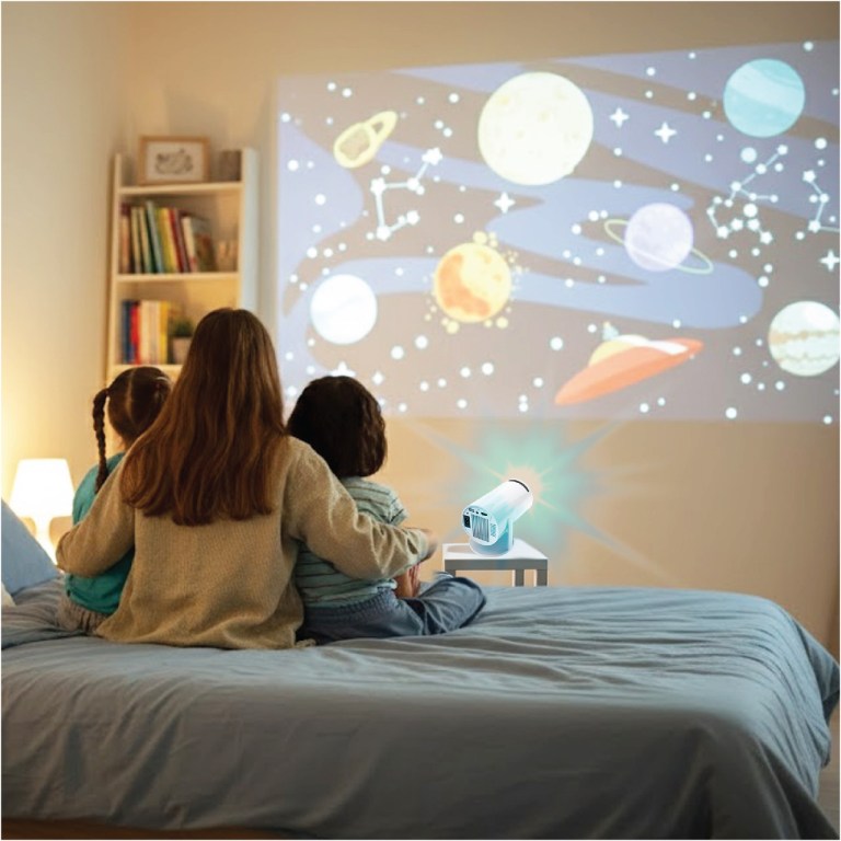 laser smart projector with games white