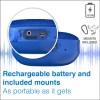 laser outdoor bluetooth speaker with mount blue laser outdoor bluetooth speaker with mount blue