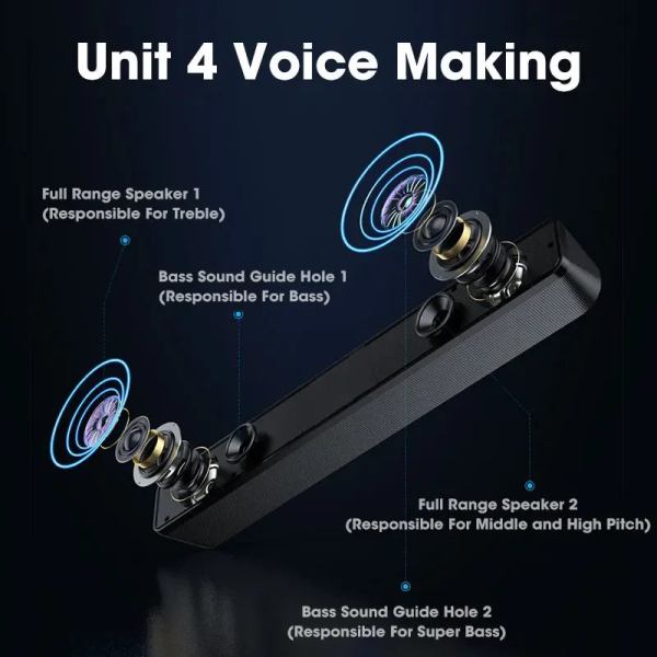 nneoba pc soundbar wired speaker nneoba pc soundbar wired speaker