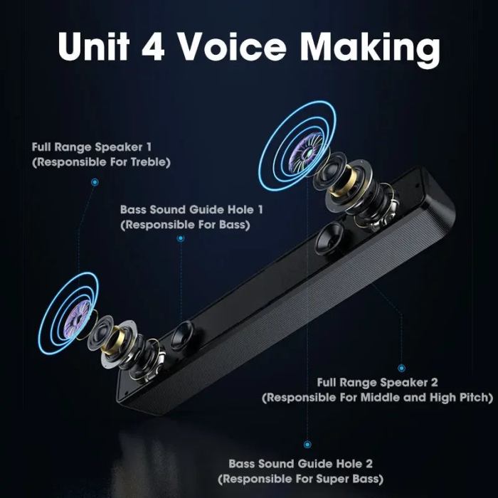 nneoba pc soundbar wired speaker nneoba pc soundbar wired speaker