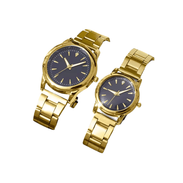 couple quartz gold watches set couple quartz gold watches set