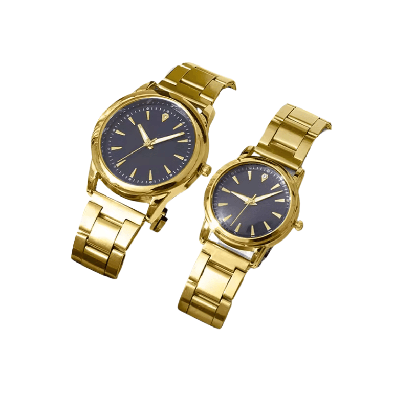 couple quartz gold watches set couple quartz gold watches set