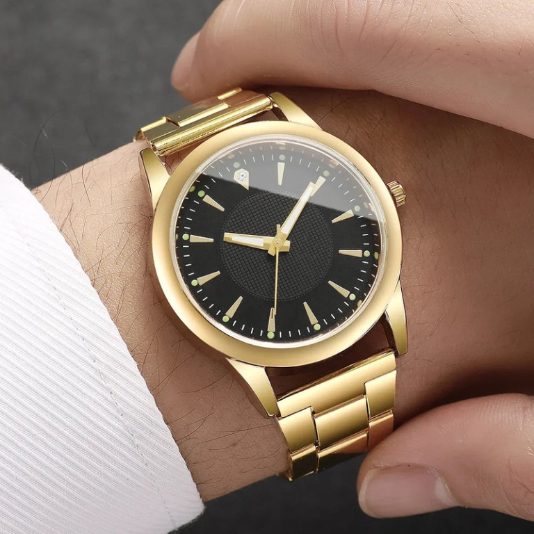 couple quartz gold watches set couple quartz gold watches set