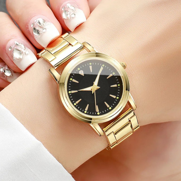 couple quartz gold watches set couple quartz gold watches set