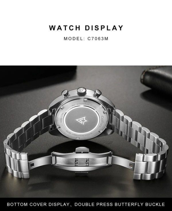 mens quartz chronograph business watch