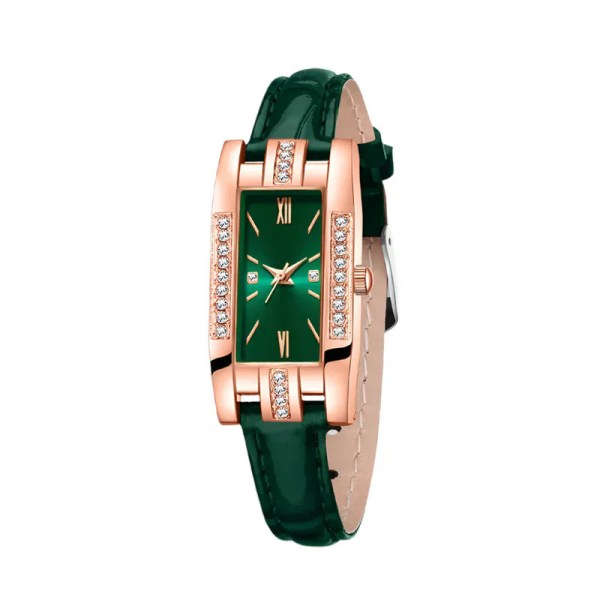 green womens quartz watch jewelry gift set green womens quartz watch jewelry gift set