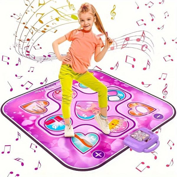 kids led musical dance mat with 6 game modes