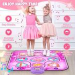 kids led musical dance mat with 6 game modes