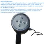 led lights speaker with powerful bass black