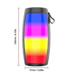 led lights speaker with powerful bass black