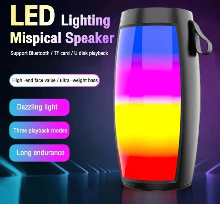 led lights speaker with powerful bass black led lights speaker with powerful bass black