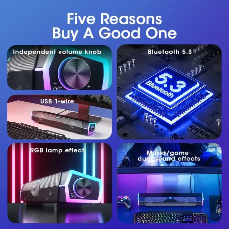 computer bluetooth rgb light speaker black computer bluetooth rgb light speaker black