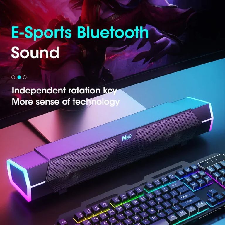 computer bluetooth rgb light speaker black computer bluetooth rgb light speaker black