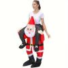 riding santa inflatable christmas costume