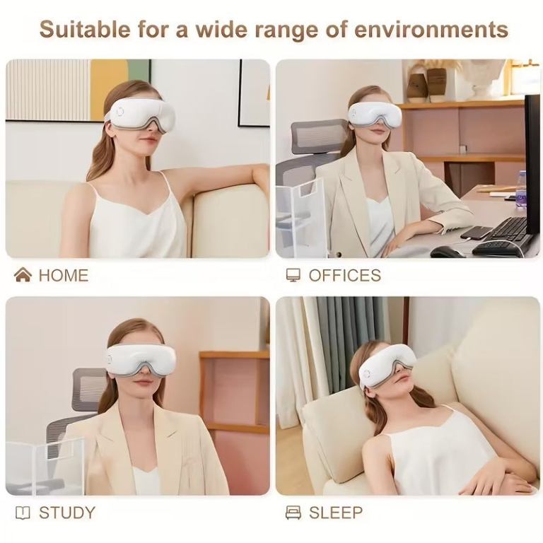4d portable eye massager with heat & music
