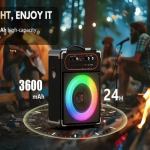 wireless karaoke machine with dual microphones