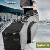 outdoormaster padded golf club travel bag with wheels, 900d heavy duty oxford waterproof alligators gray