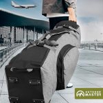outdoormaster padded golf club travel bag with wheels, 900d heavy duty oxford waterproof alligators gray
