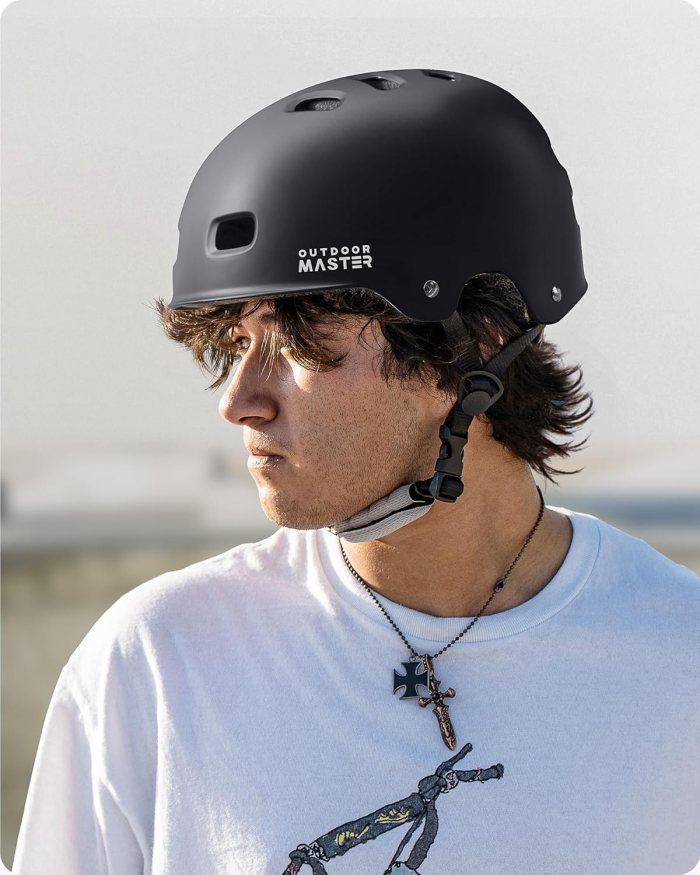 outdoormaster skateboard cycling helmet two removable liners ventilation multi sport scooter roller skate inline skating rollerblading for adults black small outdoormaster skateboard cycling helmet two removable liners ventilation multi sport scooter roller skate inline skating rollerblading for adults black small