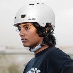 outdoormaster skateboard bike helmet for adults &youth multi sport certified impact resistant with 2 removable liners & ventilation for scooter, skating white small
