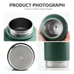 pawstock 3 in 1 insulated dog water bottle with dual bowls – 1l stainless steel travel bottle aqua