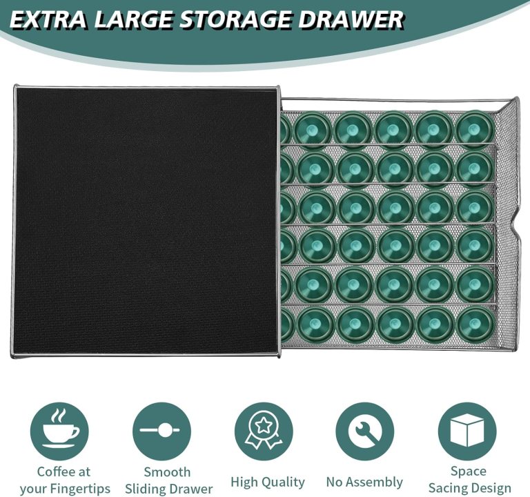 carla home k cup coffee pod drawer for 36 coffee pods storage for home kitchen counter organizer