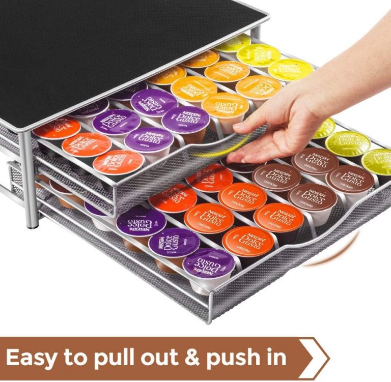 carla home k cup coffee pod drawer for 72 coffee pods storage for home kitchen counter organizer
