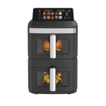 13l dual zone 2300w double stack air fryer with foldable top display